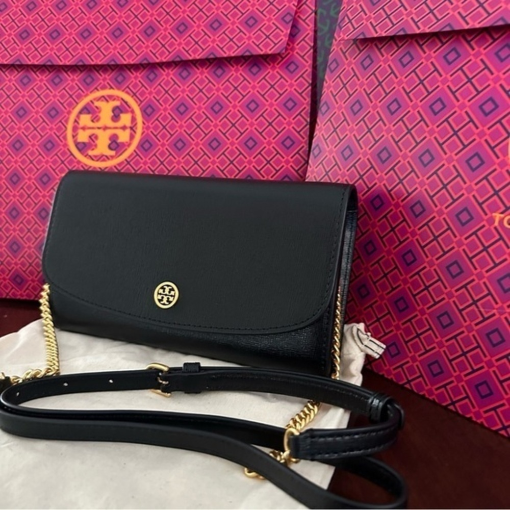 New Tory Burch ROBINSON CHAIN WALLET crossbody bag